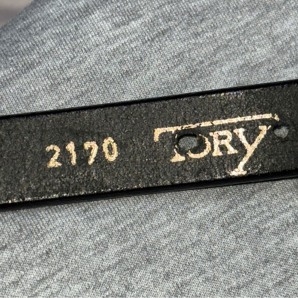 TORY 1.25” Laced Bridled Leather Belt Brass Buckle Size 26 - Picture 3 of 9